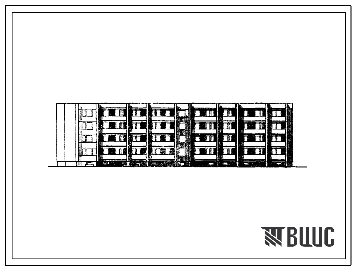 Типовой проект 1-318-41/1.2 Четырехэтажный 32 квартирный жилой дом. Для городского строительства в Литовской ССР