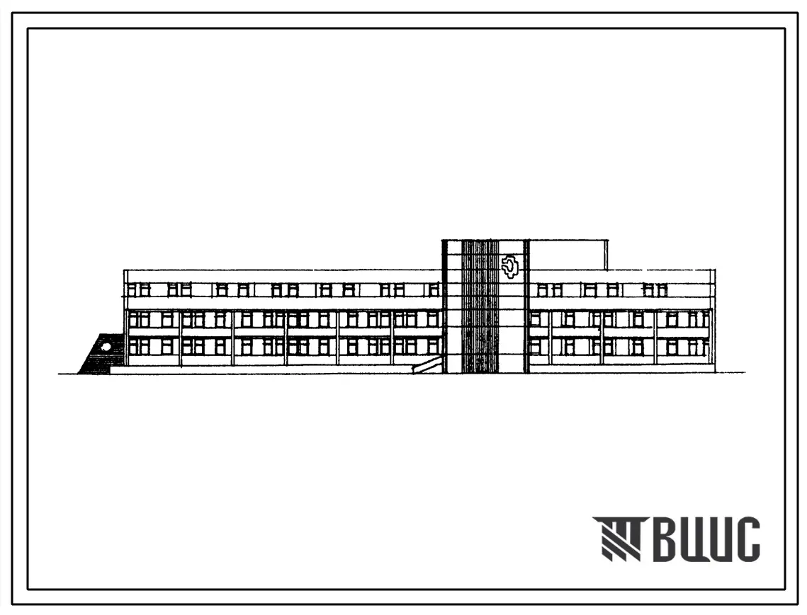 Типовой проект 252-1-145.87 Инфекционный корпус на 60 коек для центральной районной больницы. Здание трехэтажное. Каркас по серии 1.020.-1/83. Стены из керамзитобетонных панелей по серии 1.030.1-1 и бетонных блоков.