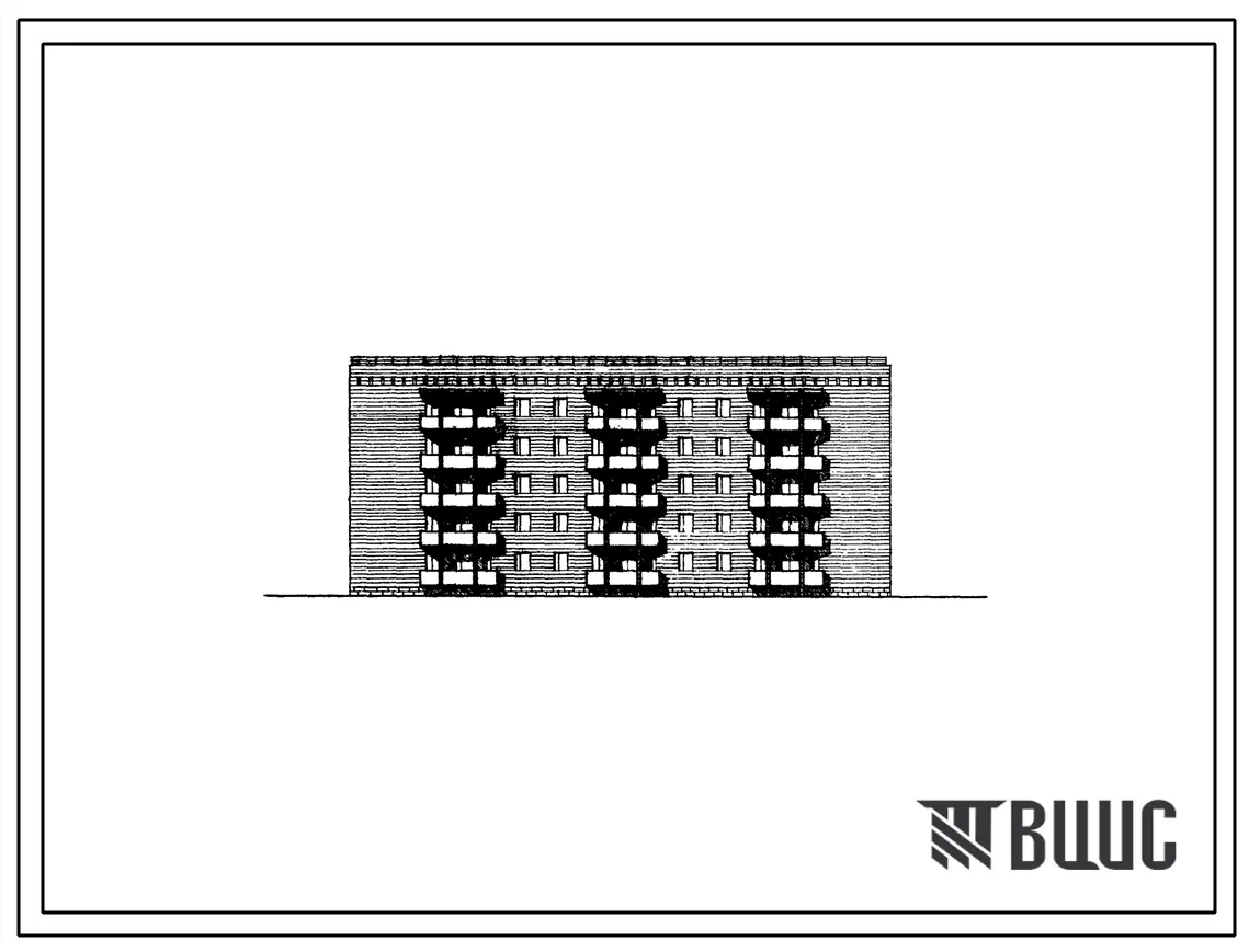 Типовой проект 1А-450-31с/1 Пятиэтажный трехсекционный каменный дом на 40 квартир (однокомнатных 1Б-10, двухкомнатных 2Б-10, трехкомнатных 3А-15, четырехкомнатных 4А-5). Для строительства в 4 климатическом районе Армянской ССР сейсмичностью 7 и 8 баллов