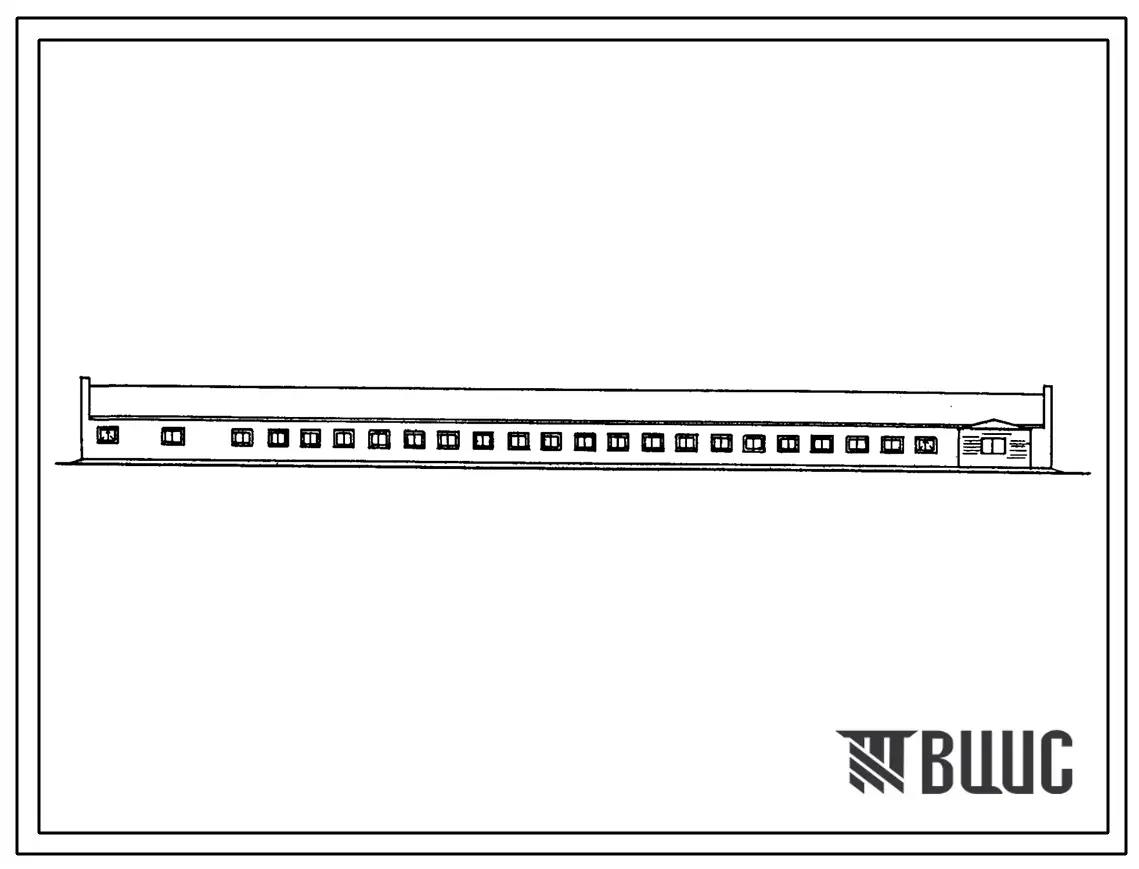 Типовой проект 801-4-114.86 Здание выращивания и откорма 200 голов молодняка крупного рогатого скота в год (для подсобных хозяйств предприятий). Содержание от 4 до 18 месяцев - в клетках с боксами. Раздача кормов – мобильная. Удаление навоза - скреперной
