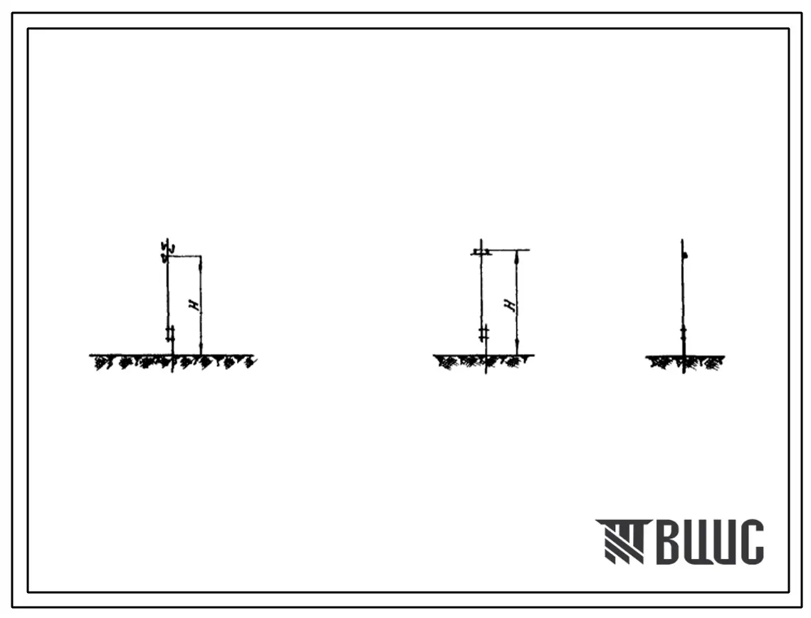 Серия 3.407-21 Деревянные унифицированные опоры ВЛ-6-10 с железобетонными приставками. Материалы для проектирования.