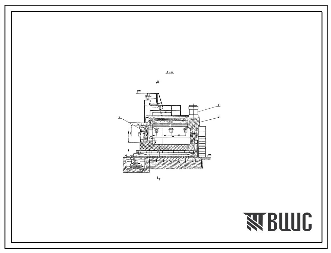 Проект 11488.02 Печь термическая с выкатным подом размерами 1.6х3.65 м на газе