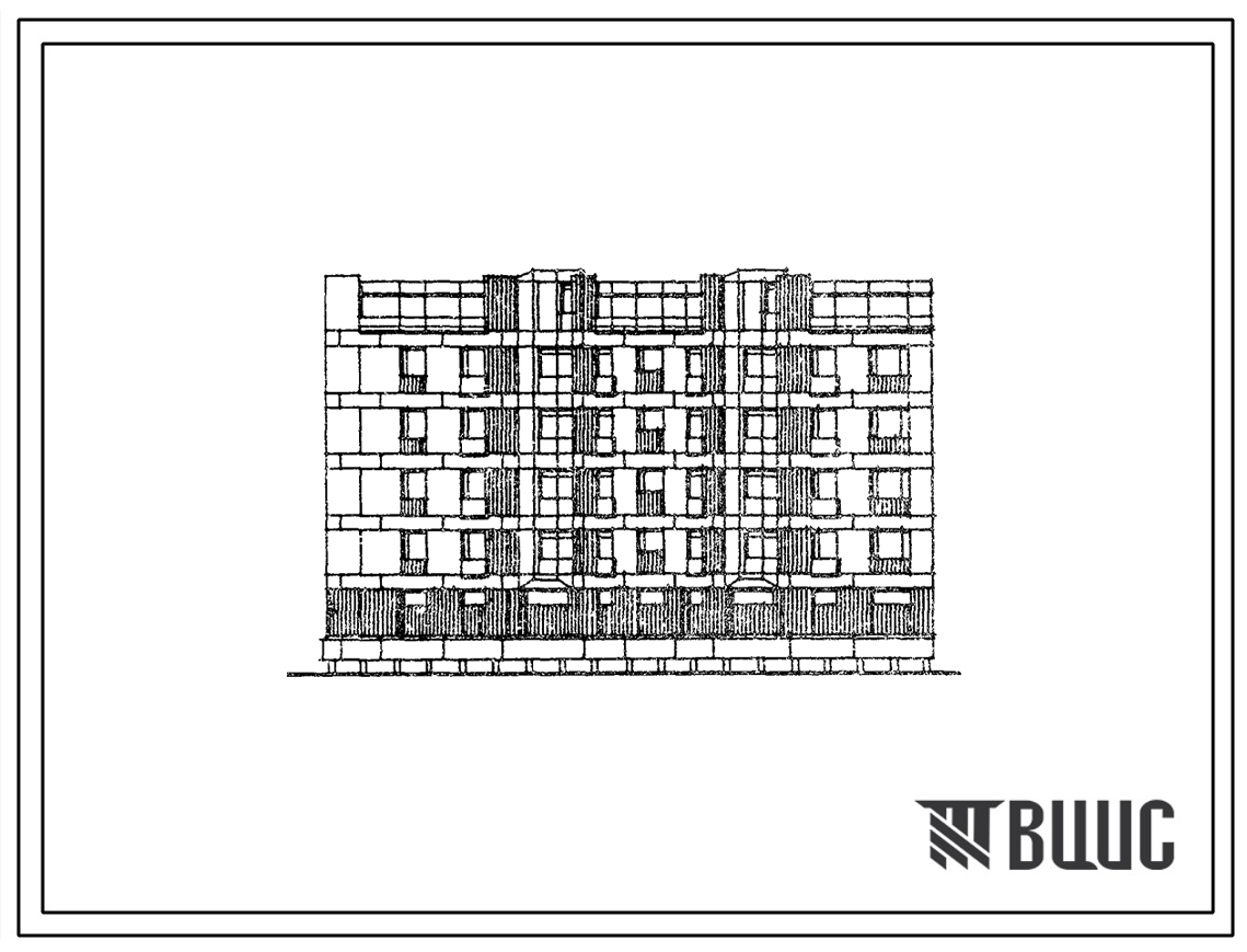 Типовой проект 123-037м.84 Блок-секция для малосемейных 5-этажная 32-квартирная торцевая (левая и правая) 1А.1А.1А.1Б.1Б.2А.2А.2А