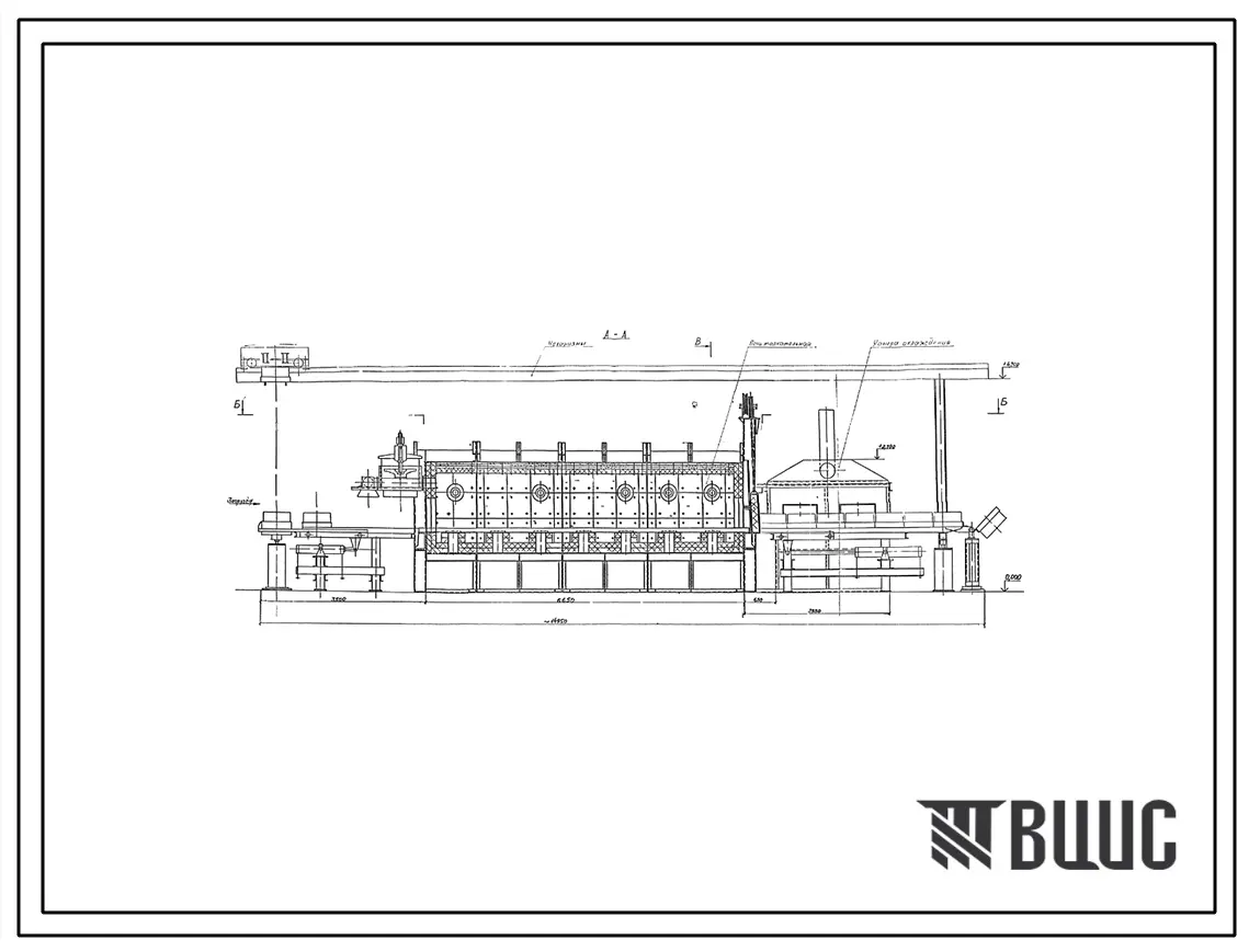 Проект 11157.02 Агрегат толкательный для нормализации поковок на газе Q= 700÷1000 кг/ч