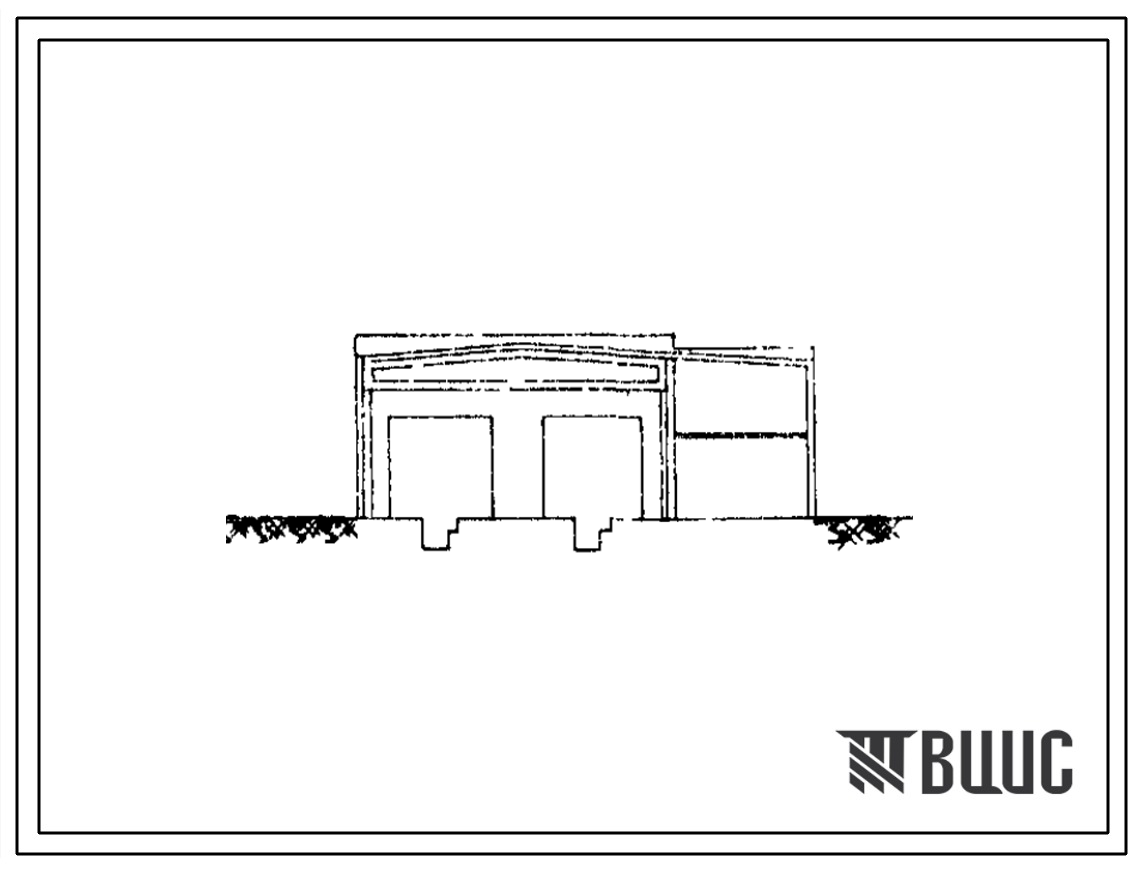 Типовой проект 503-87 Механизированная мойка грузовых автомобилей, приспособленная под станцию обеззараживания, транспорта (СОТ) на 2 поточные линии.