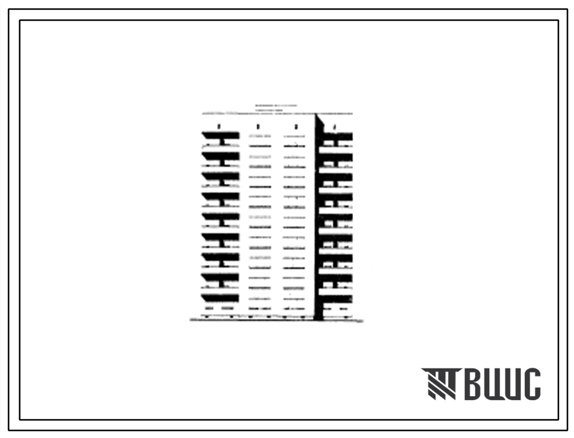 Типовой проект 71-010 Девятиэтажная блок-секция рядовая с торцовыми окончаниями на 36 квартир (однокомнатных 1А-1; двухкомнатных 2Б-17; трехкомнатных 3А-18). Для строительства в IА климатическом подрайоне г.Архангельска.
