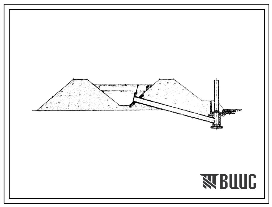 Типовой проект 820-119 Водовыпуски из оросителя в чек с автоматическим регулированием.