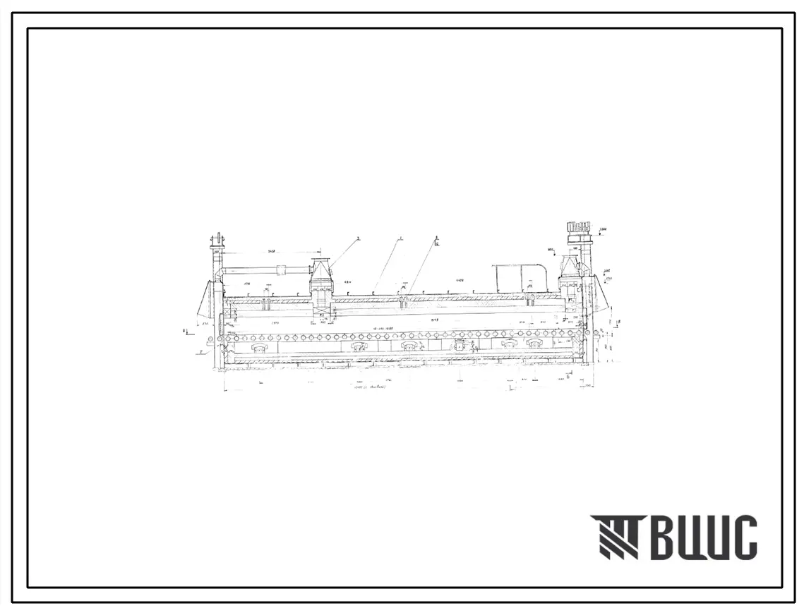Проект 36363 Печь роликовая для отжига чугунных отливок после заварки, размер пода 1,62х12,2 м, на природном газе
