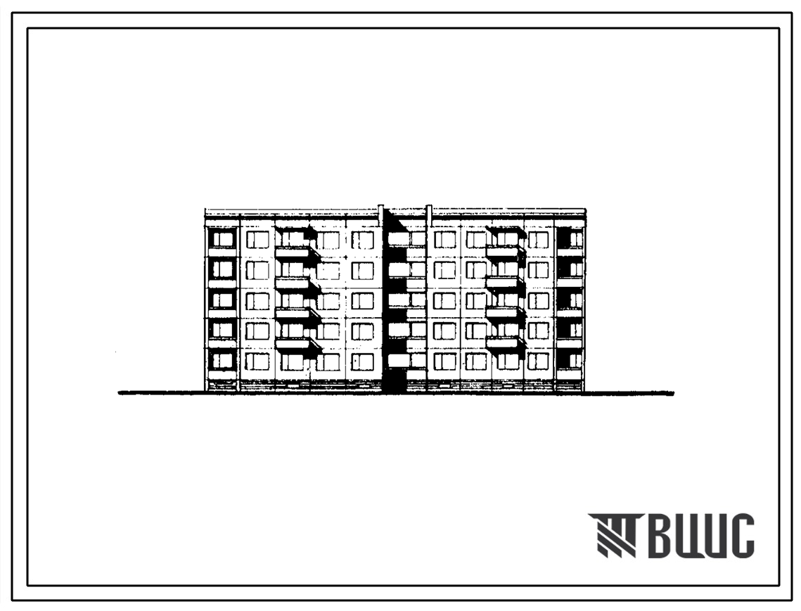 Типовой проект 160-09с/1 Пятиэтажная блок-секция рядовая поворотная под углом 1500 на 30 квартир (однокомнатных 1А-10, двухкомнатных 2Б-10, трехкомнатных 3Б-10). Для строительства в 3Б климатическом подрайоне Дагестанской АССР