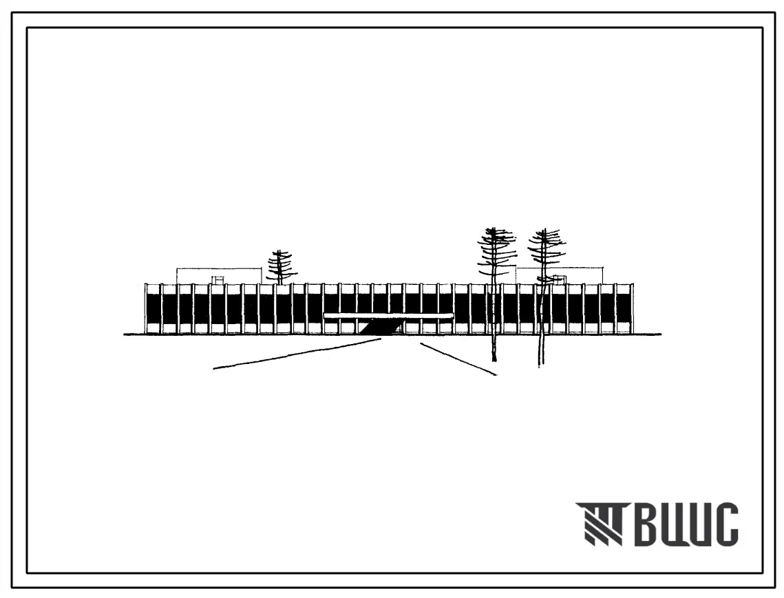 Типовой проект 234-3-4 Учебное здание завода ВТУЗа химико-машиностроительного профиля со стенами из кирпича. Для строительства во II и III строительно-климатических зонах.