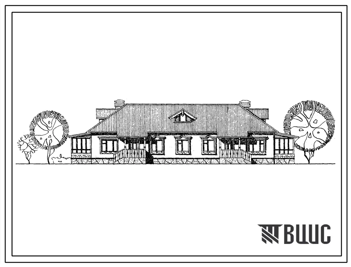Типовой проект 181-135-162/1.2 Дом на 2 четырехкомнатные квартиры типа 4Б. Общая площадь 170 м2 (СТЕНЫ ИЗ ЛЕГКОБЕТОННЫХ ПАНЕЛЕЙ)
