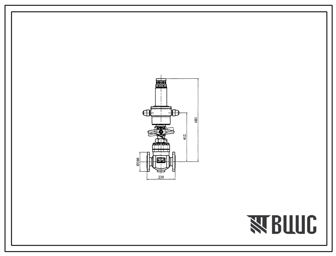 Шифр КРТ4228.00.000 ПС Клапан запорный электромагнитный DN50 PN25