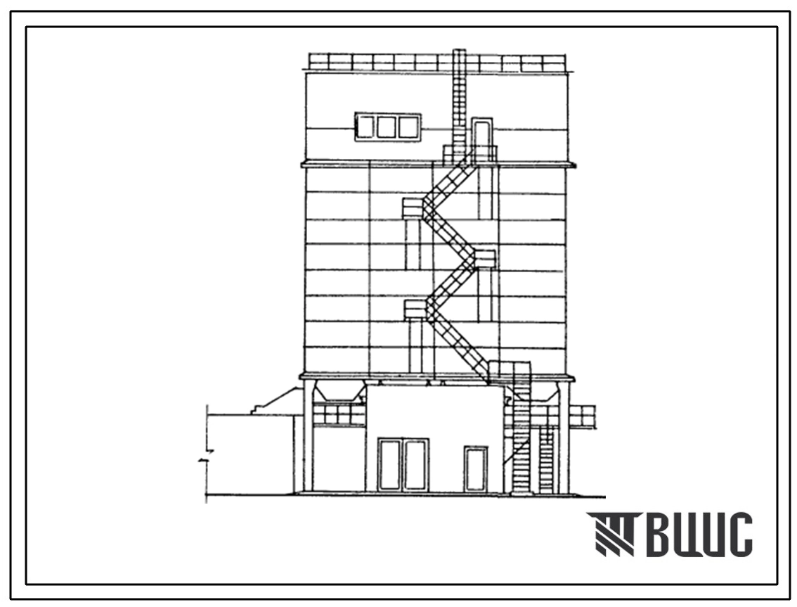 Типовой проект 813-5-17.85 Склад силосного типа для гранулированной травяной муки вместимостью 400 т