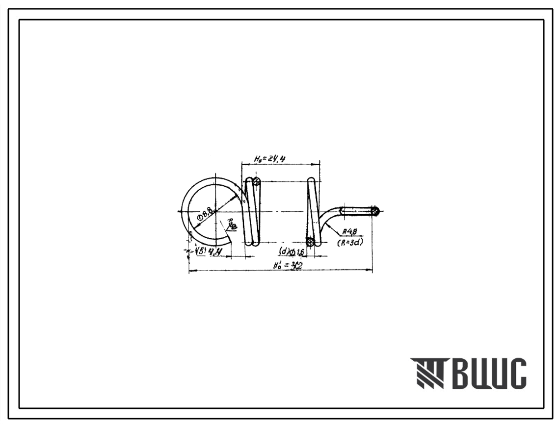 Шифр СТПД81-6-76 Пружины растяжения СТПД81-6-76