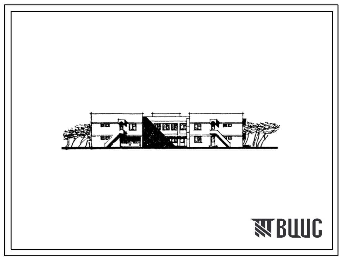 Типовой проект 214-2-132с Детские ясли-сад на 140 мест, со стенами из кирпича, для строительства в 4Б и 4В климатических подрайонах сейсмичностью 7 и 8 баллов