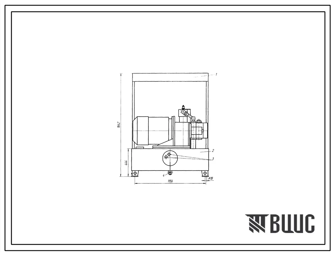 Шифр 1С250.РГ1.12.152.37.4.3.3 Насосная установка 1С250.РГ1.12.152.37.4.3.3