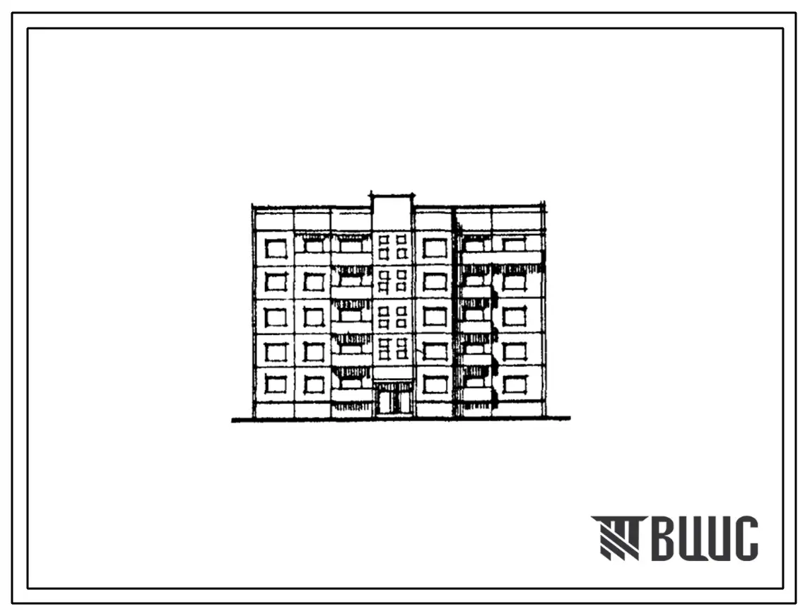 Типовой проект 90-0269.13.89 Блок-секция 5-этажная 20-квартирная торцовая левая 3.3.3.1 (для строительства в городе Липецке и Липецкой области)
