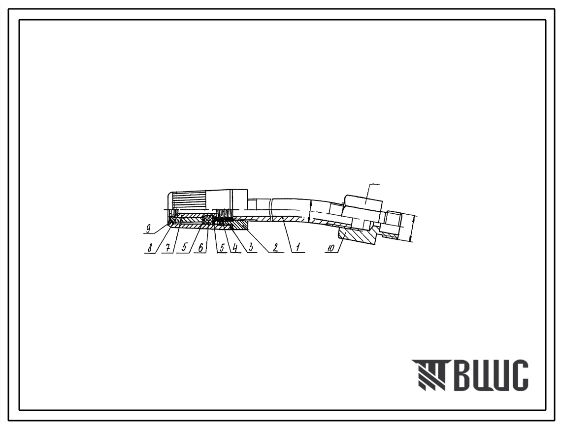 Шифр ШРГ-630.050.000 Трубопровод ШРГ-630.050.000