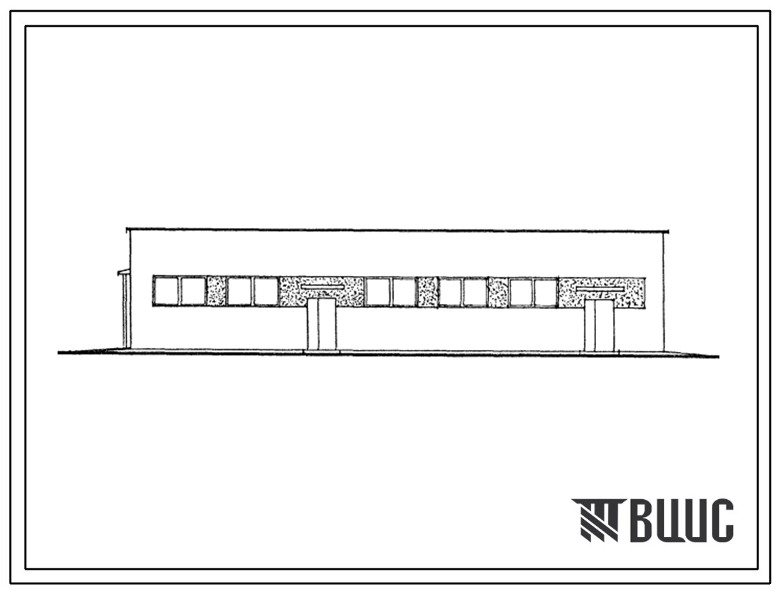 Типовой проект 505-81.13.87 Складской блок с помещением для электропогрузчика базы для стоянки маломерного флота на 100 судов (для Казахской ССР)