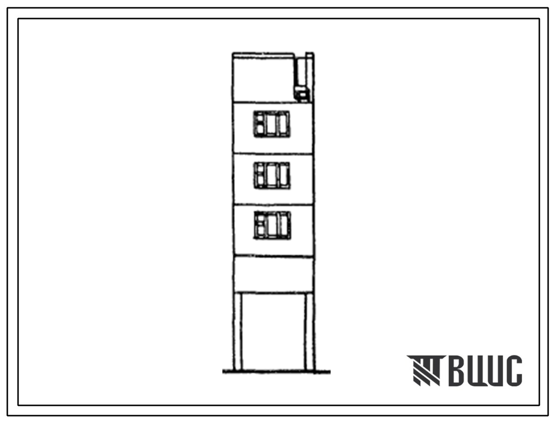 Типовой проект 97-0253.23.86 5-этажный блок-комплект проезда-прохода 5БП (для г. Караганды)