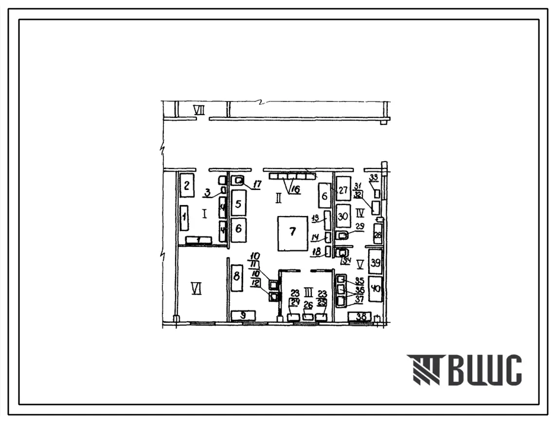 Типовой проект 501-0-54 Отделения мастерских в депо для обслуживания электровозов переменного тока
