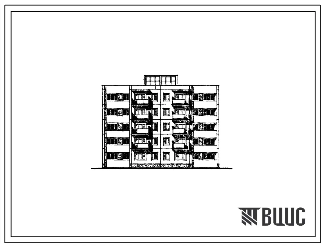 Типовой проект 72-018с/1 Блок-секция пятиэтажная 20 квартирная поворотная для Тувинской АССР ( однокомнатных 1Б-10, двухкомнатных 2Б-1; четырехкомнатных 4Б-9).