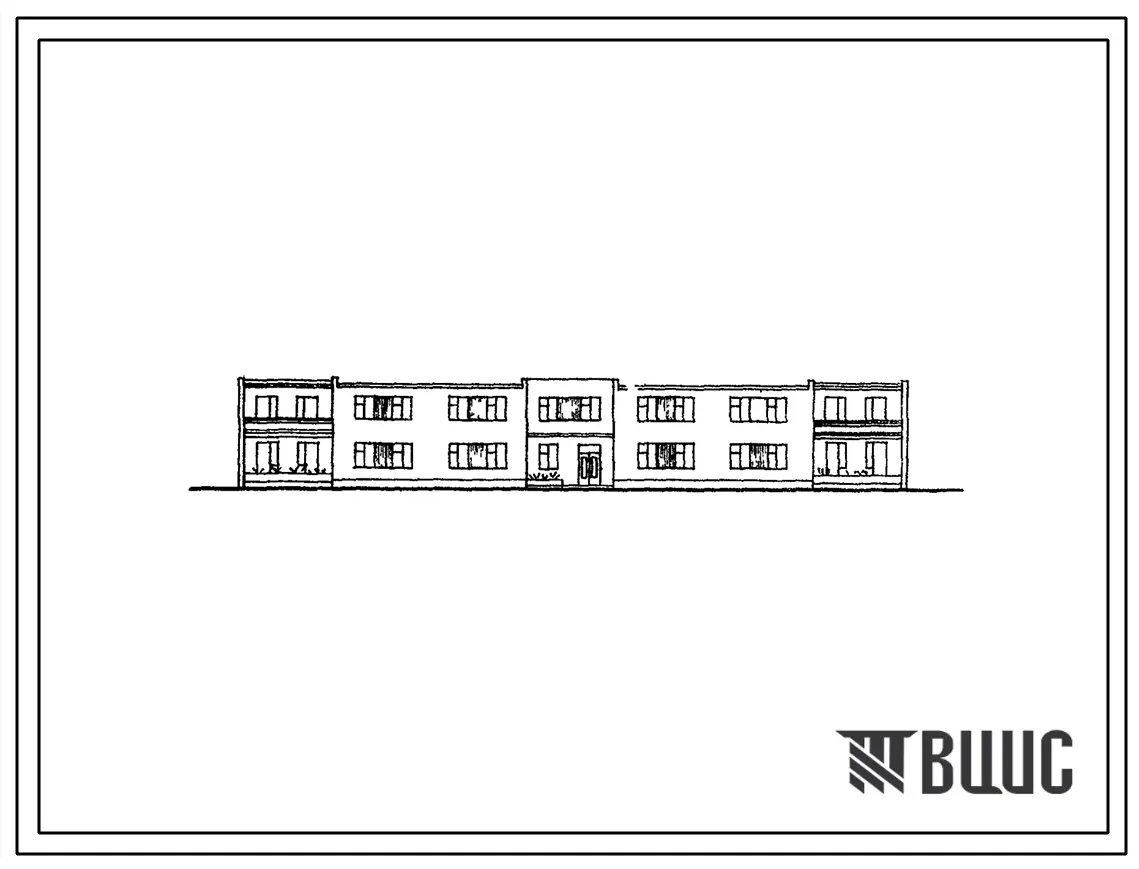 Типовой проект 165-80-61с Общежитие на 102 места.