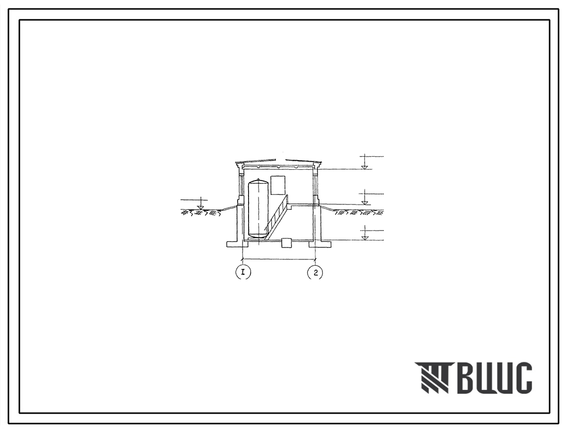Типовой проект 901-2-24 Пневматическая насосная станция производительностью 50 м3/час