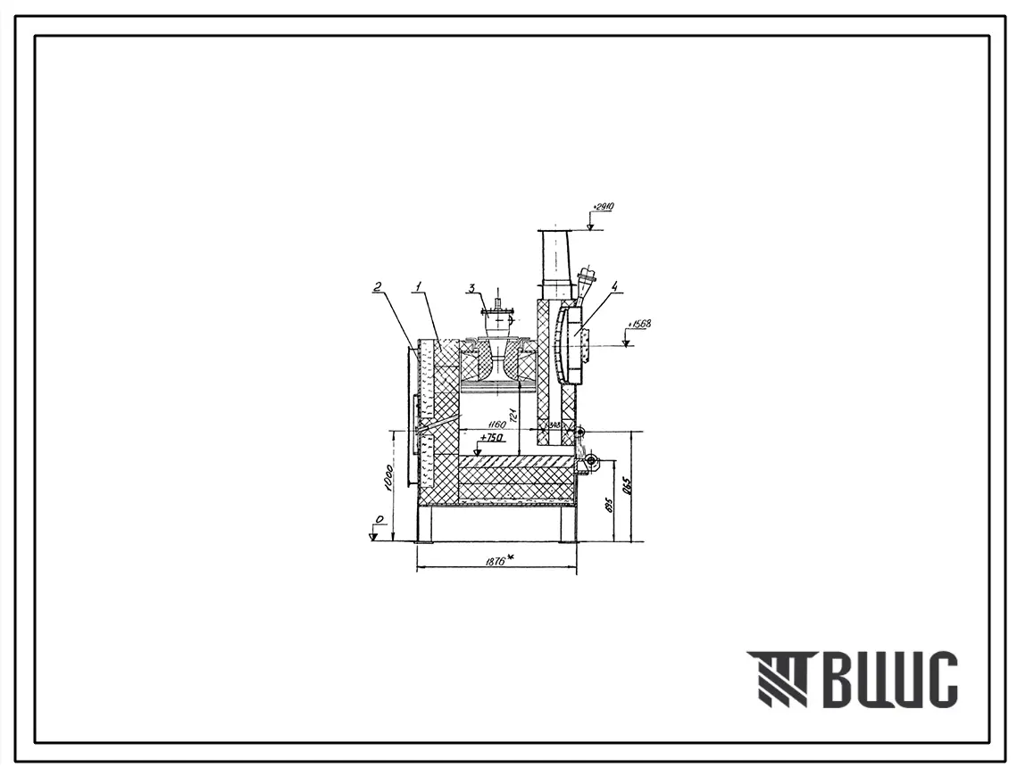 Проект 58444 Печь нагревательная щелевая на газе
