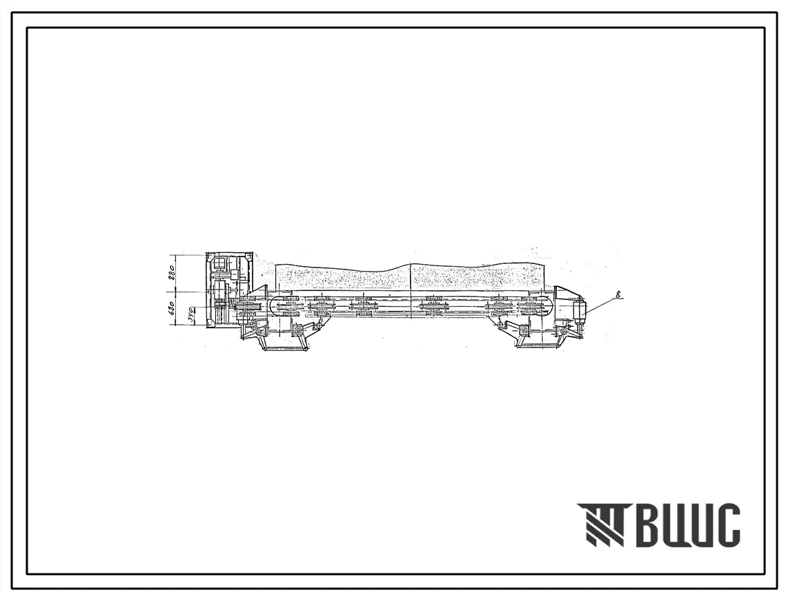 Проект 59415 Механизм подъема и прижима заслонки, левый