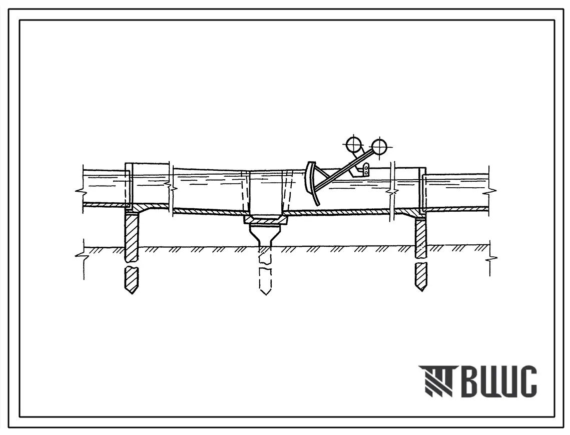 Типовой проект 820-1-24с.83 Регуляторы-вододелители со стабилизатором расхода на лотковых каналах