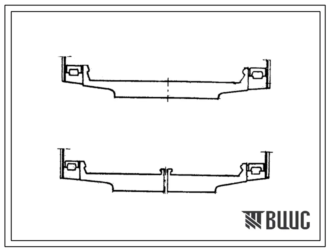 Серия 3.501-54 Железобетонные пролетные строения для железнодорожных мостов пролетами от 2 до 15м, эксплуатируемых при расчетной температуре -40С и выше. Материалы для проектирования.