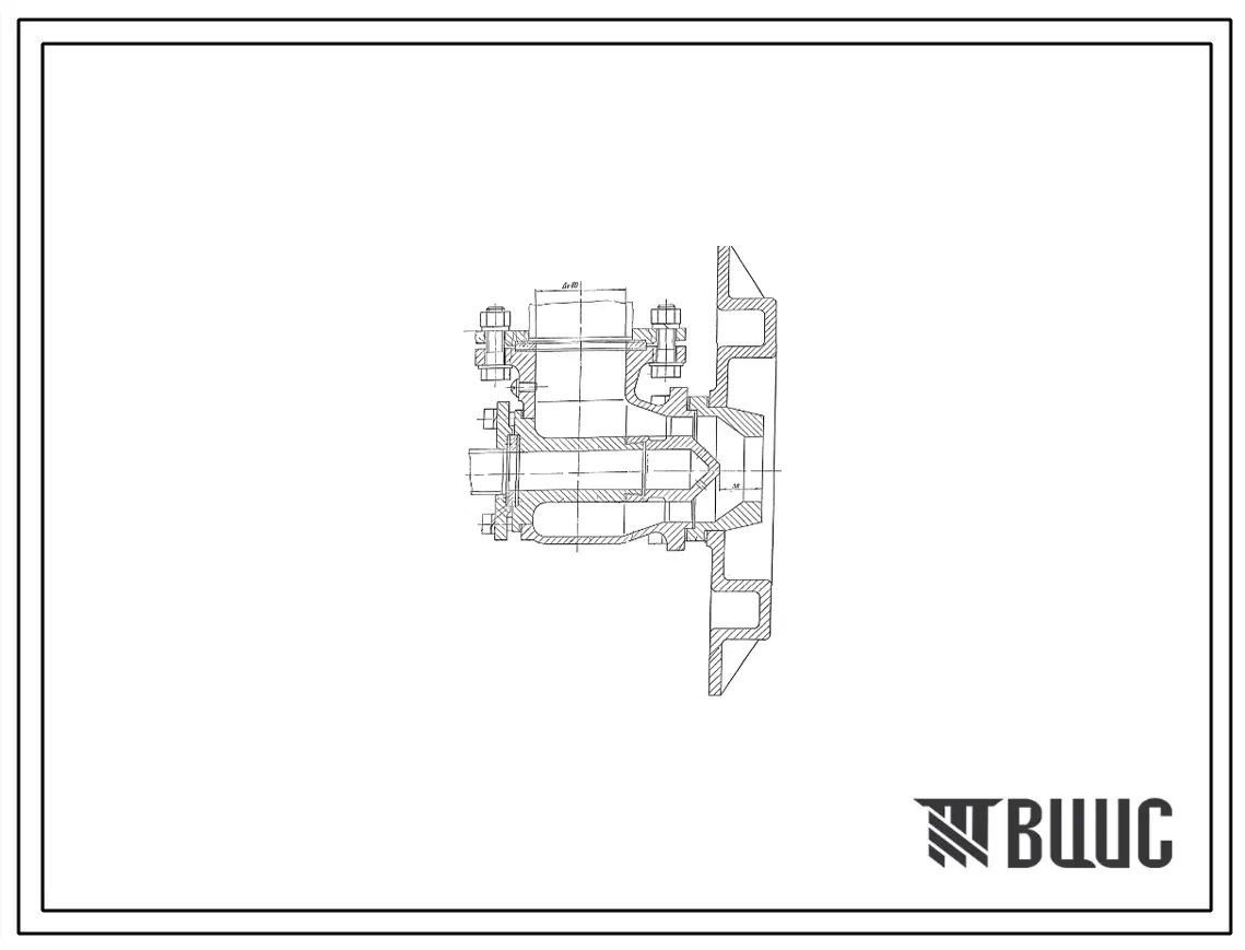 Проект Н6023 Горелка дутьевая унифицированная для высококалорийных газов производительностью 0,4 Гкал/ч ГДУВ-0,4