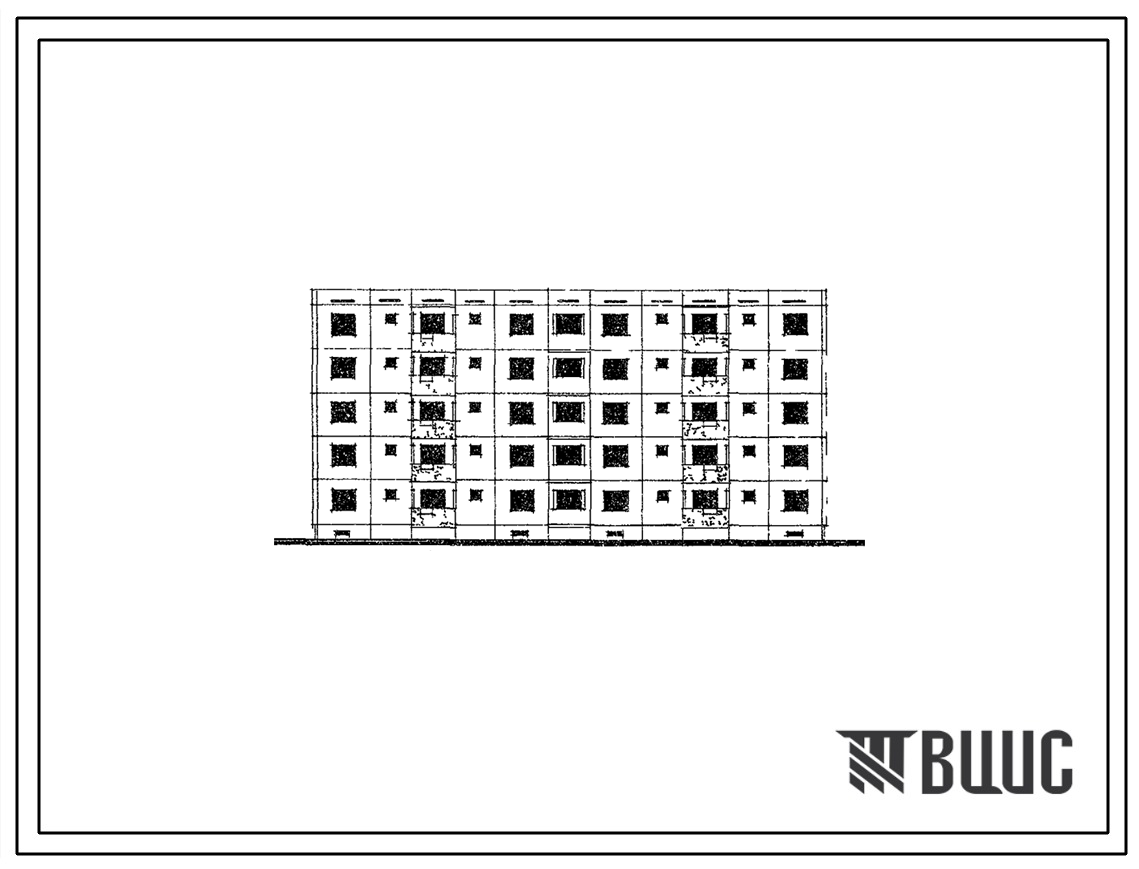 Типовой проект 69-017С Пятиэтажная блок-секция на 20 квартир (двухкомнатных 5, трехкомнатных 10, четырехкомнатных 5). Для строительства в г.Алма-Ате в районах сейсмичностью 9 баллов.