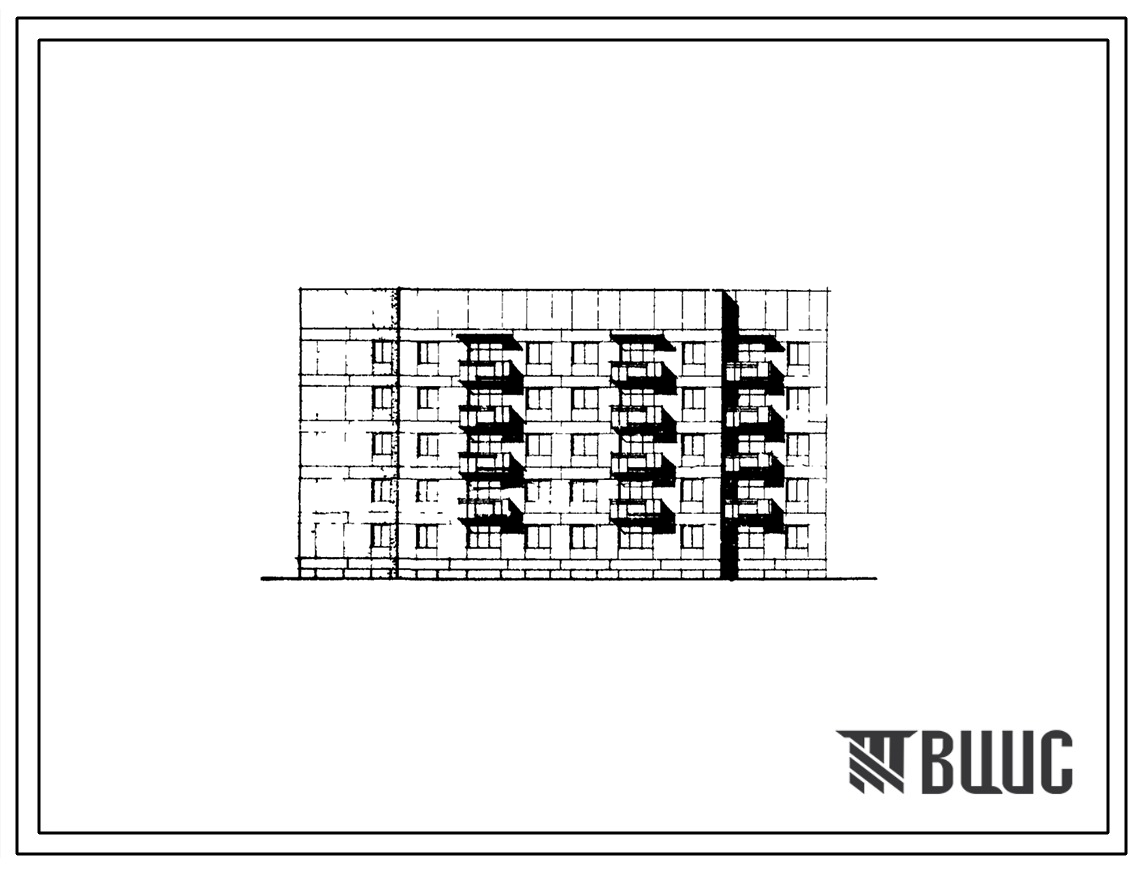 Типовой проект 114-031с/1 Пятиэтажная двухсекционная 35-квартирная торцовая блок-секция из крупных блоков (однокомнатных IА — 10, IБ — 10, двухкомнатных 2Б-10, трехкомнатных 3А-5). Для строительства в районах сейсмичностью 7 баллов.