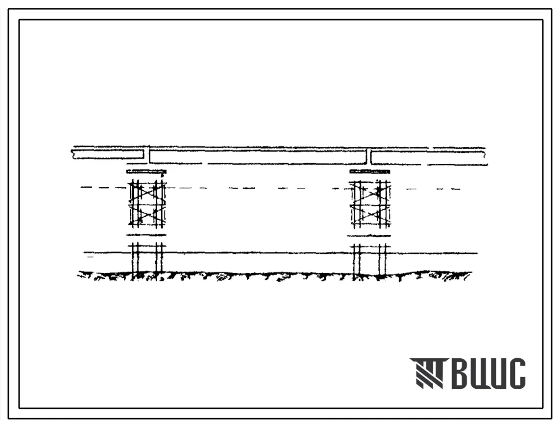 Серия 3.503-7 Инвентарные металлические пролетные строения длиной 24 и 33 м и опоры под них для мостов на автомобильных лесовозных дорогах. Материалы для проектирования.