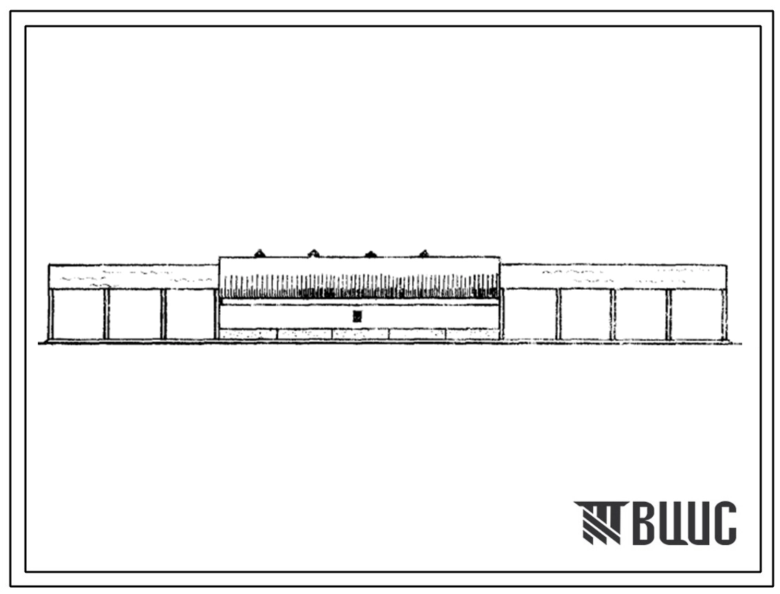 Типовой проект 416-7-158 Производственный корпус с навесами производственно-заготовительного предприятия (ПЗП) вторсырья мощностью 4,0 тыс.тонн в год с применением арочных ангаров.