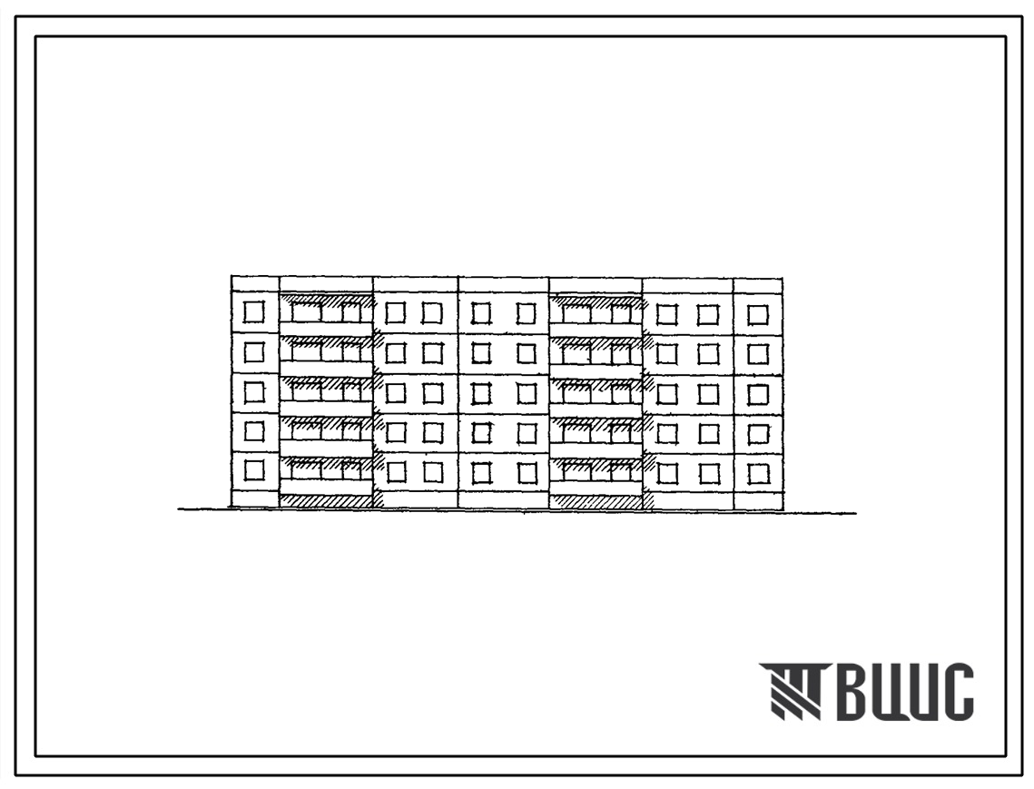 Типовой проект 90-013 Пятиэтажная 30-квартирная (двухкомнатных 2Б-10, трехкомнатных 3А-20) блок-секция рядовая-торцевая широтной ориентации. Для строительства во 2 и 3 климатических районах и 1В климатическом подрайоне.