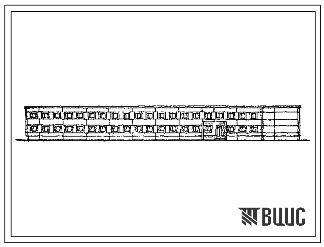 Типовой проект ВП 347-81.83.Т (12-48-КП) Комплексное основное здание на 100 человек в каркасно-панельных конструкциях серии ИИ-04