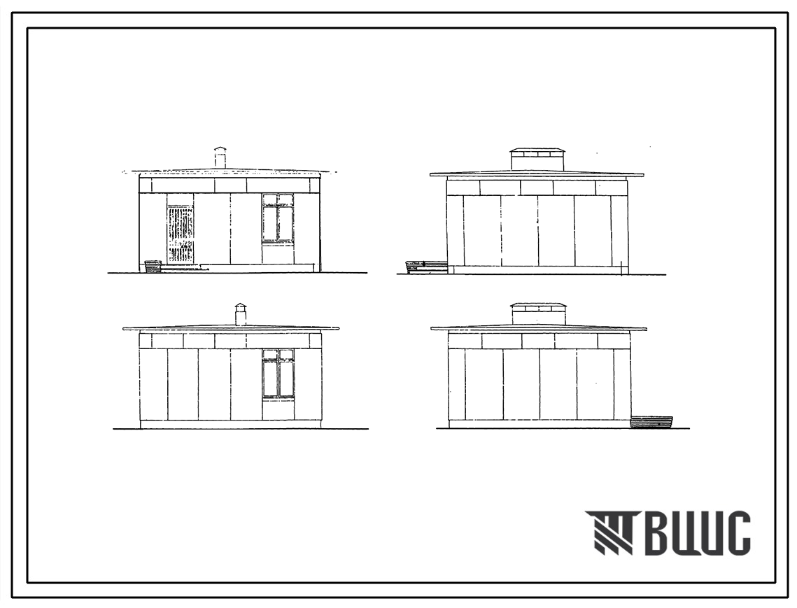 Типовой проект VII-51-01 Архив для хранения рентгенограмм на 500 кг пленки со стенами из крупных блоков