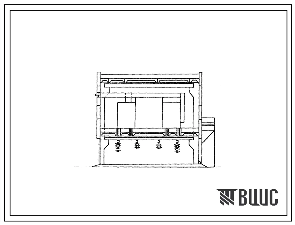 Типовой проект 407-3-296 Трансформаторные подстанции 110/10 кВ без выключателей на стороне высшего напряжения с трансформаторами мощностью от 25 до 63 МВА для промышленных предприятий. Тип 7 подстанция 110-3(V)-2х63-10-2(Б-20-2).