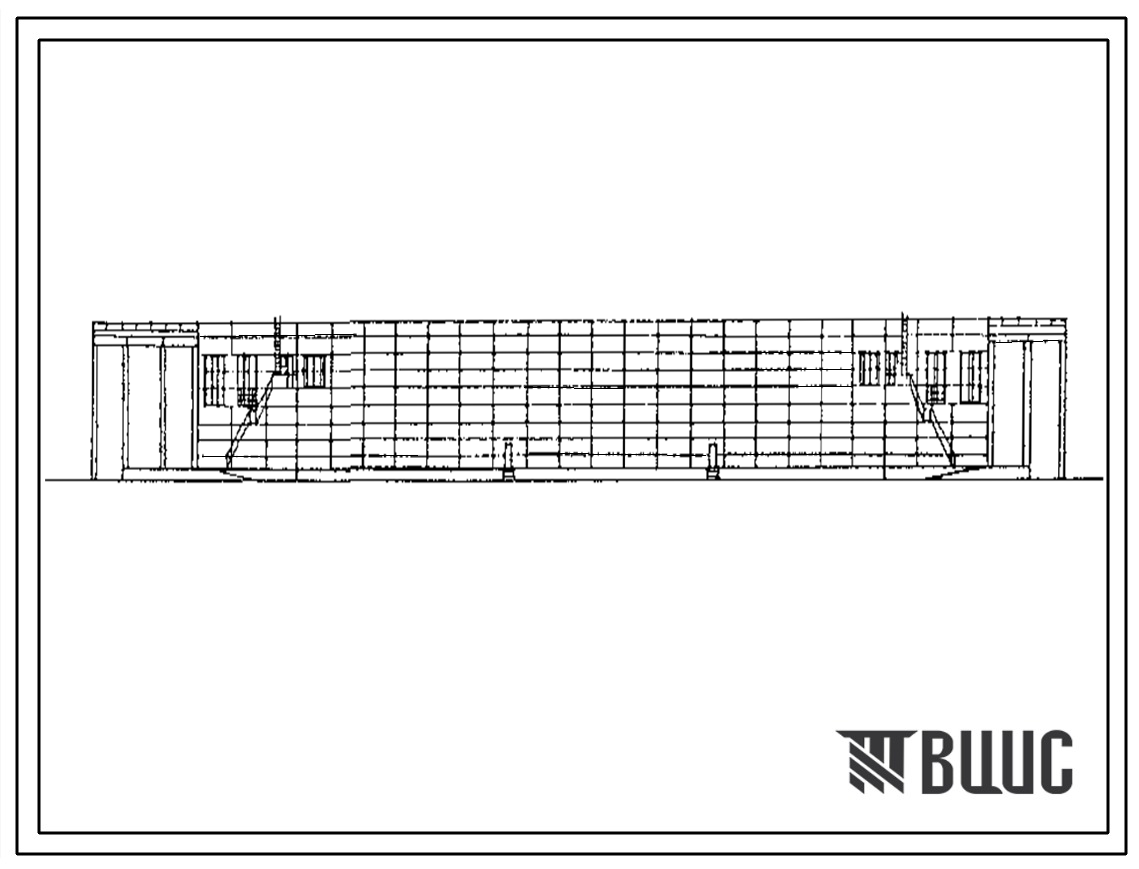 Типовой проект 709-9-68.87 Блок складов хозтоваров, спецодежды, резинотехнических изделий и других материалов вместимостью 2000 т (в железобетонных конструкциях)