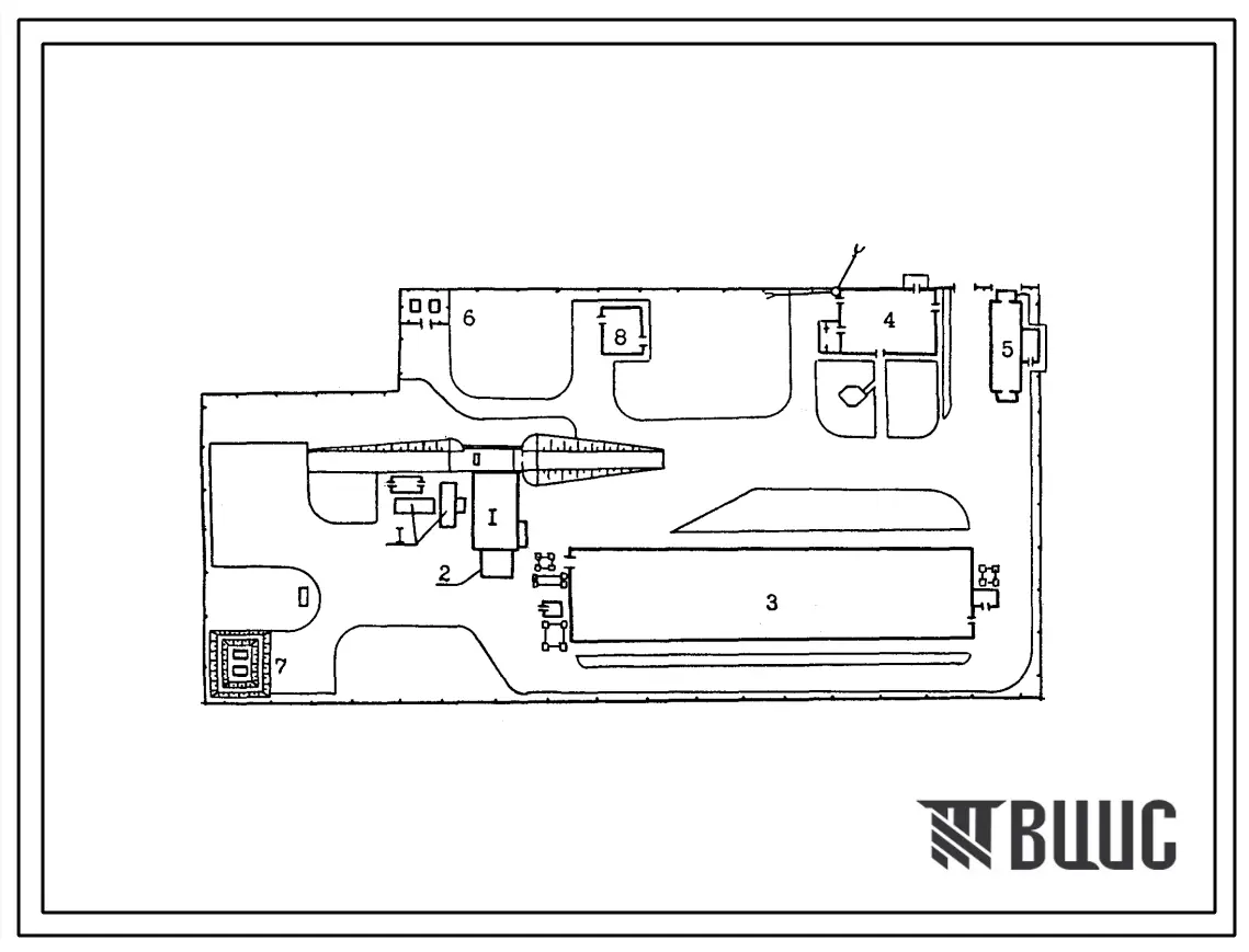 Типовой проект 812-01-97.87 Пункт обработки и хранения семян зерновых культур мощностью 2500 т в сезон с 1 линией (для зон с расчетной влажностью семян до 20% вариант с сушилкой М819)