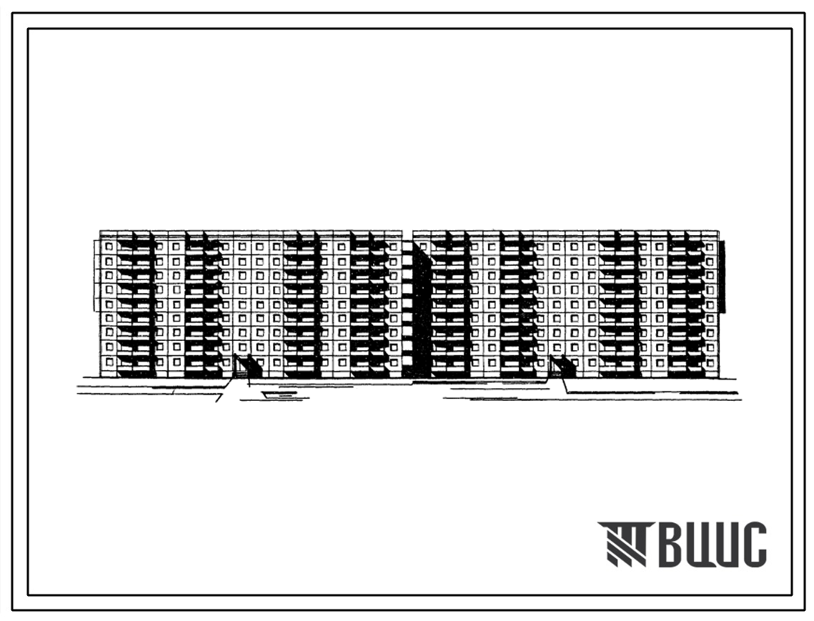 Типовой проект 151-96-38 Девятиэтажный крупнопанельный жилой дом для малосемейных и одиночек на 286 квартир.