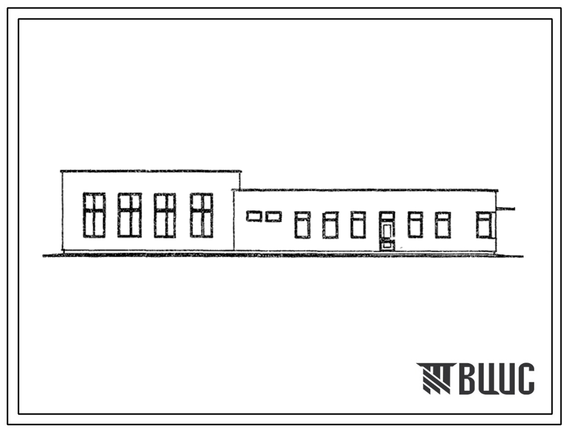 Типовой проект 416-1-92 Административно-бытовое здание с помешениями для техосмотров