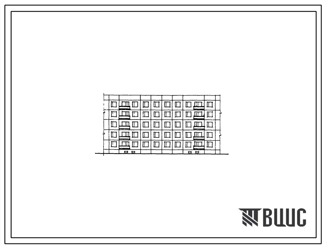 Типовой проект 83-010 5-этажная 30-квартирная рядовая блок-секция (однокомнатных 1Б-12, двухкомнатных 2Б-18) для строительства во 2 и 3 климатических районах.