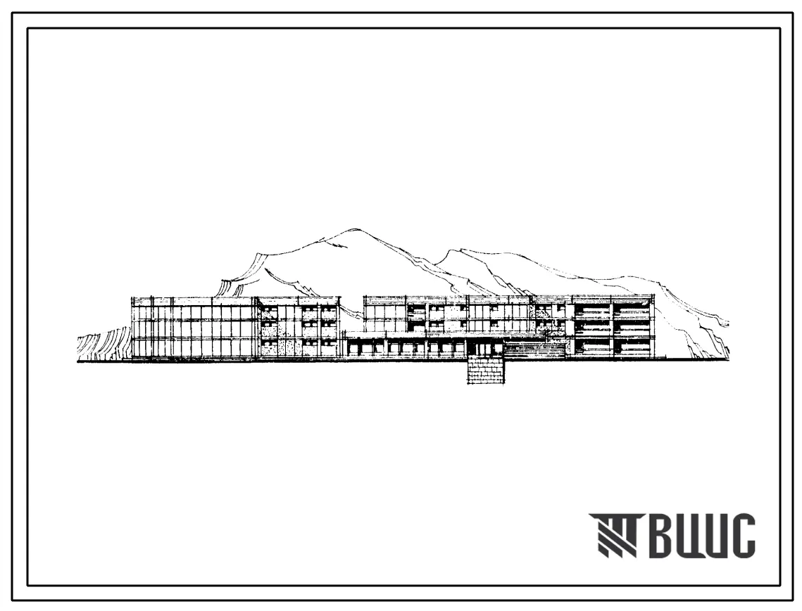 Типовой проект 242-5-56с Спальный корпус на 306 мест для пионерского лагеря санаторного типа на 510 мест. Для строительства в IVБ и IVВ климатических подрайонах сейсмичностью 7 и 8 баллов.