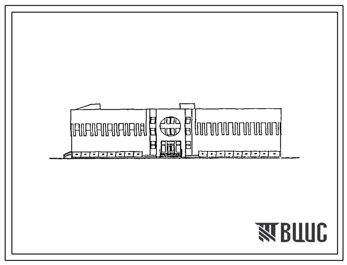 Типовой проект 294-2-78м.86 Физкультурно-спортивный корпус с залом (ареной) 30х18м и 30х15м. Грунты вечномерзлые. Здание двухэтажное. Стены из кирпича.