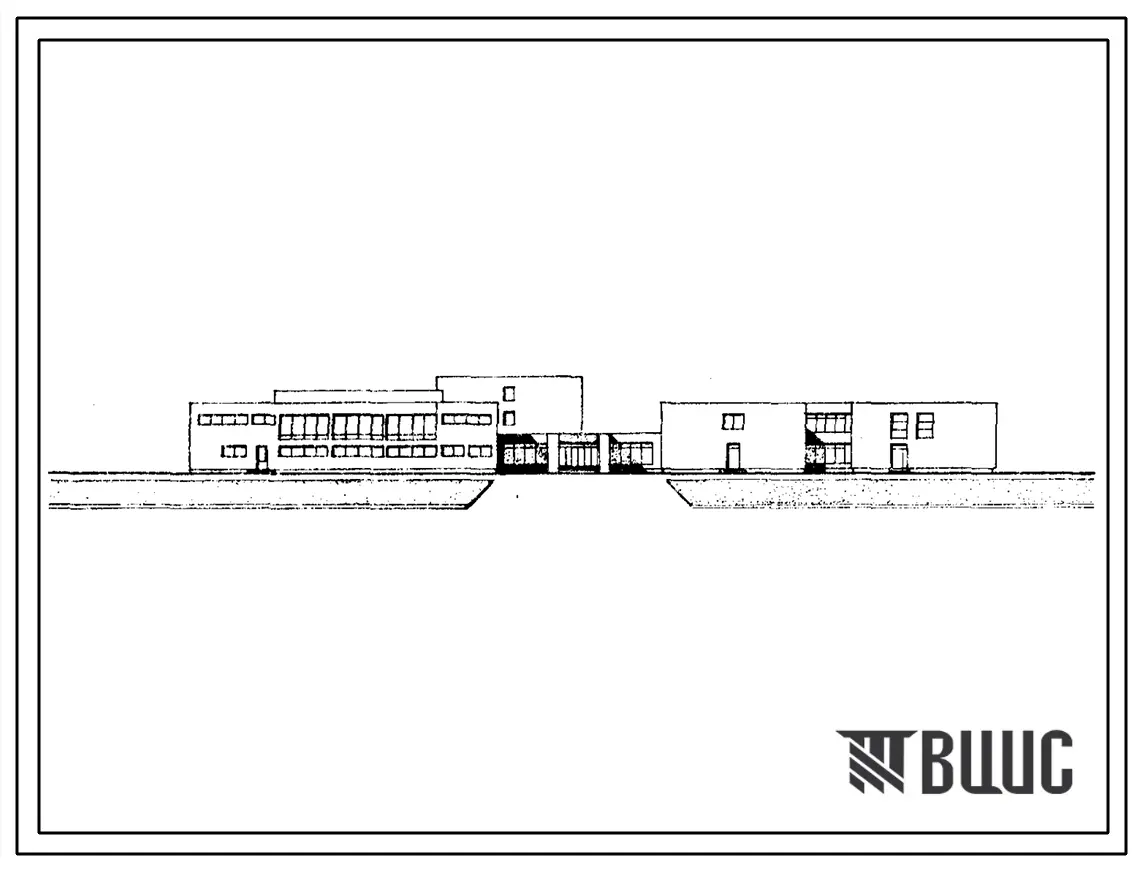 Типовой проект 222-1-347 Школа интернат на 10 классов (340 учащихся). Здание двух-, трехэтажное. Каркас сборный железобетонный серии ИИС-04. Стены из легкобетонных панелей.
