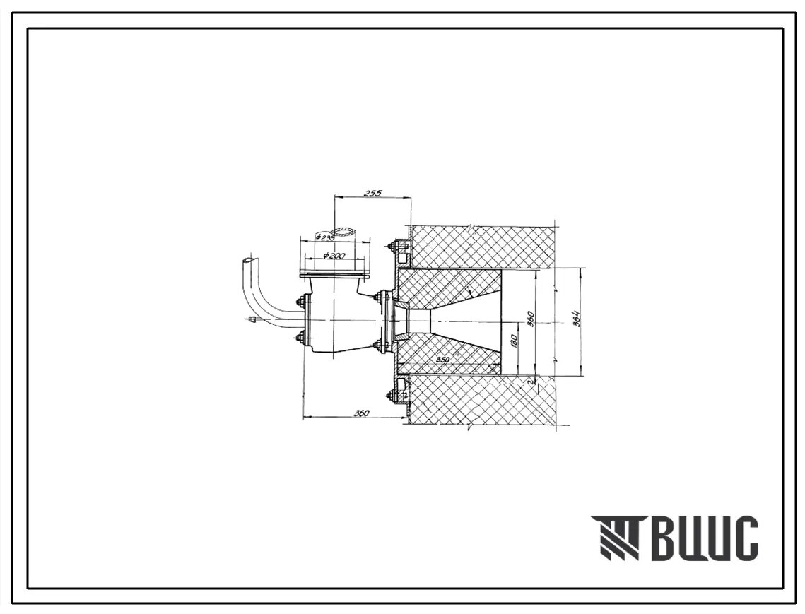 Проект Н4541 Горелка газовая низкого давления ГНПБ-6 для природного газа